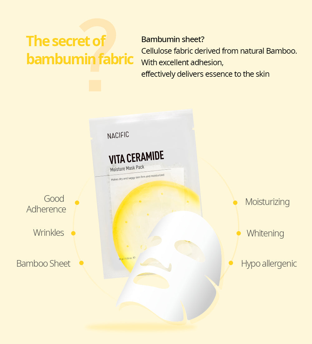 Vita Ceramide Moisture Mask Pack 10pcs