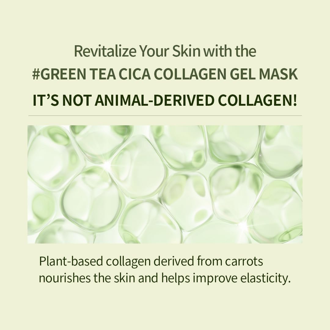 NACIFIC Collagen Gel Facial Mask Green Tea Cica 4EA