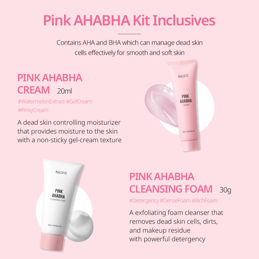 Pink AHA BHA KIT – NACIFIC AUSTRALIA | The Birth of Natural Beauty